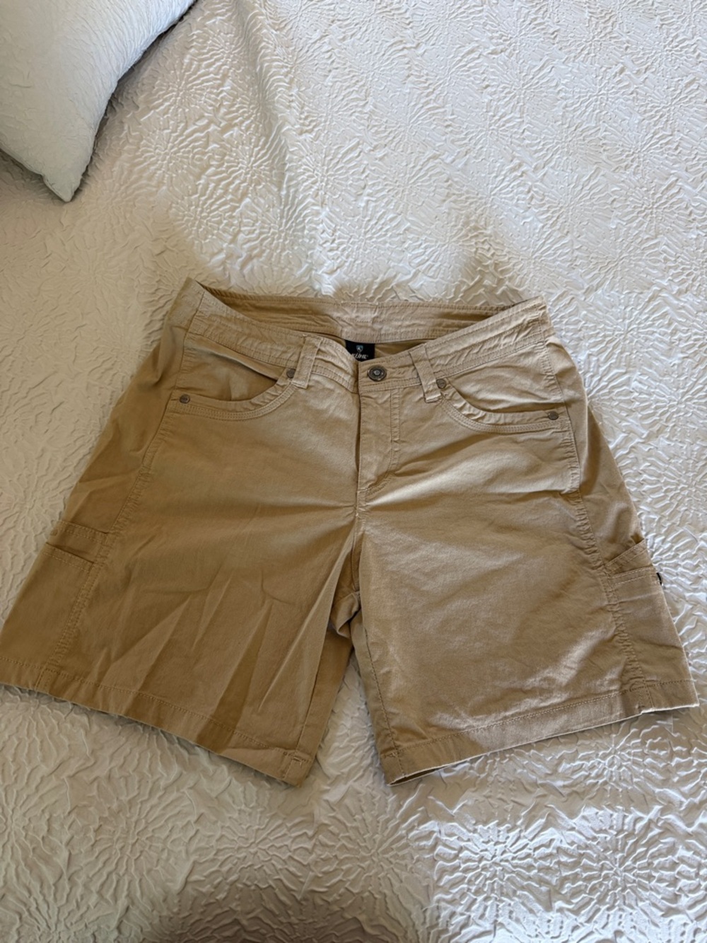 Kuhl Women's Tan Athletic Cargo Shorts